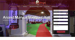 Desktop Screenshot of anandmangalbanquet.com